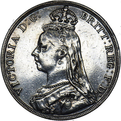 1890 Crown - Victoria British Silver Coin