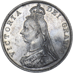 1889 Double Florin - Victoria British Silver Coin - Very Nice