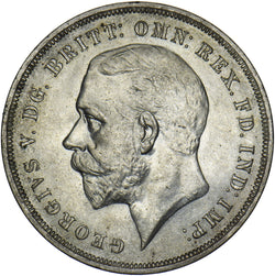 1935 Crown - George V British Silver Coin - Very Nice