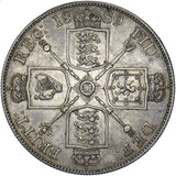 1889 Double Florin - Victoria British Silver Coin - Very Nice