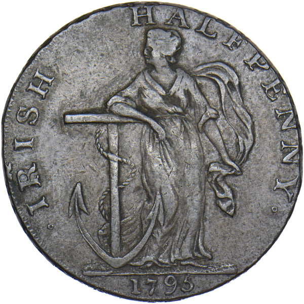 1795 Dublin Ireland Halfpenny Token - Dublin D&H 7